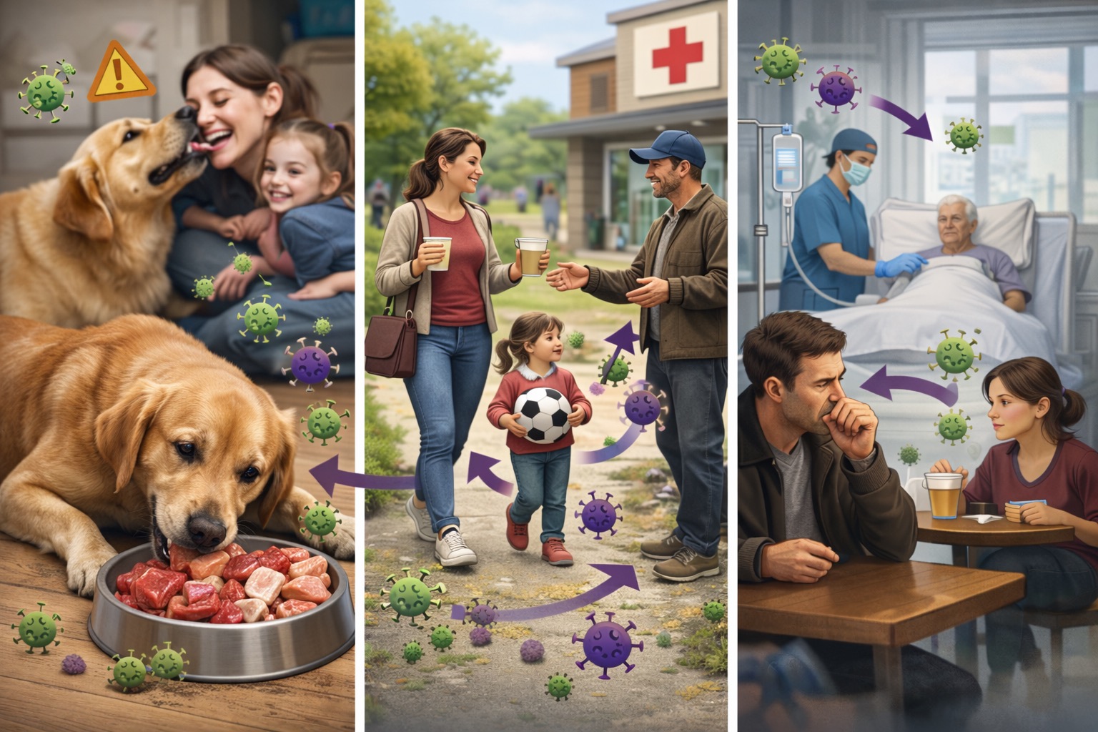 Propagation des bactéries résistantes aux antibiotiques